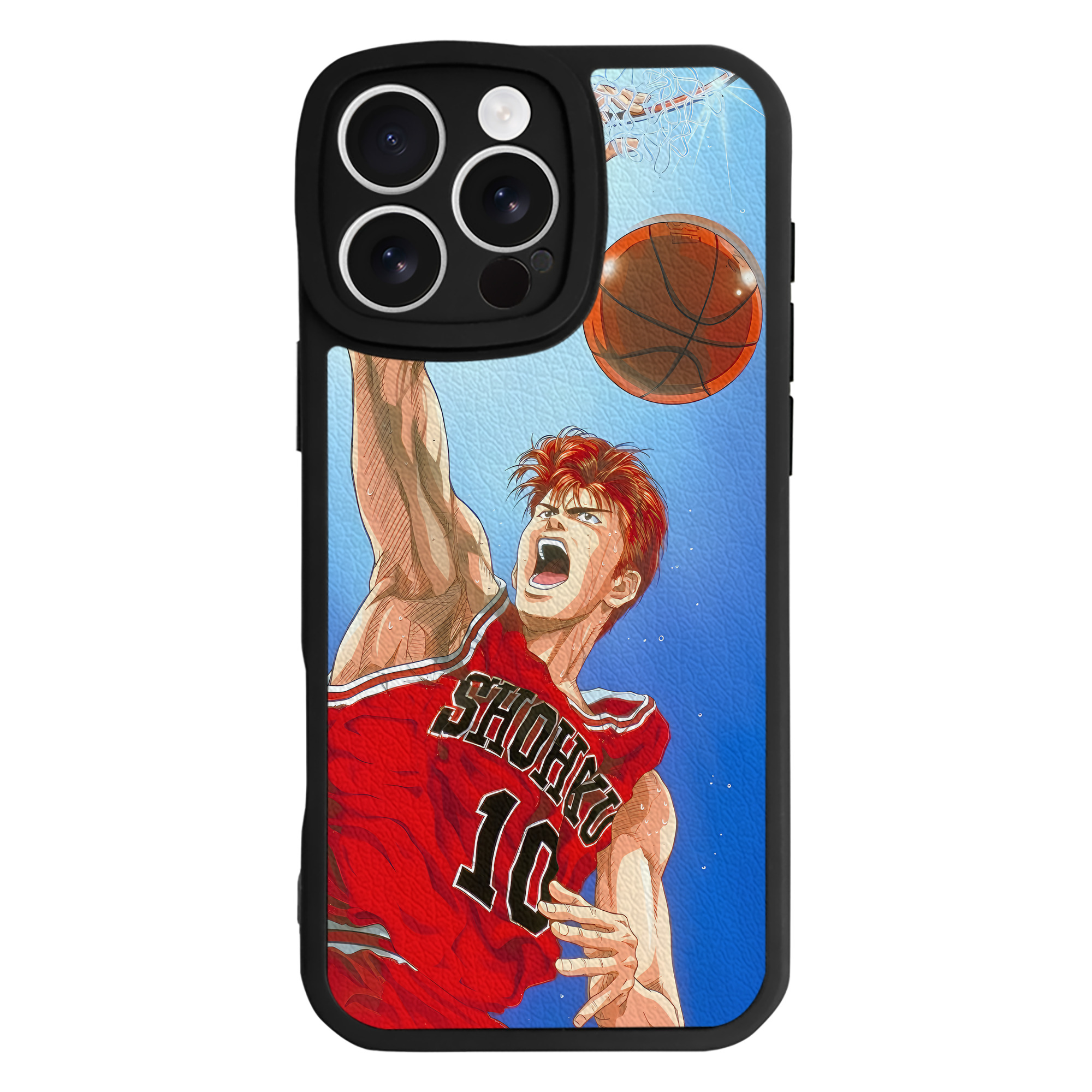 （画像用） SLAM DUNK／スラムダンク 【iPhone 16シリーズ対応】シリコンスマホケース（レザー調） 材質：シリコン